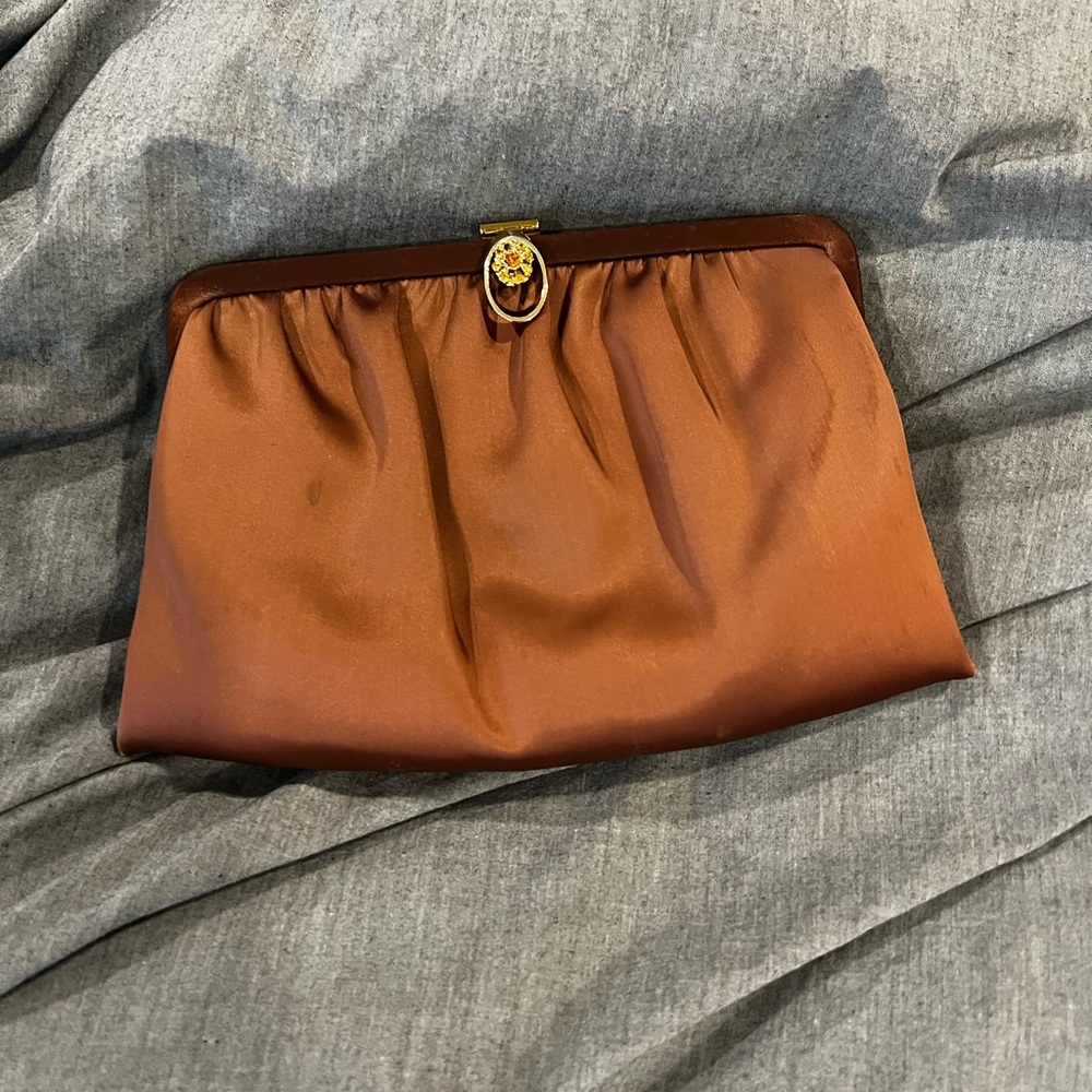 Vintage snap clutch